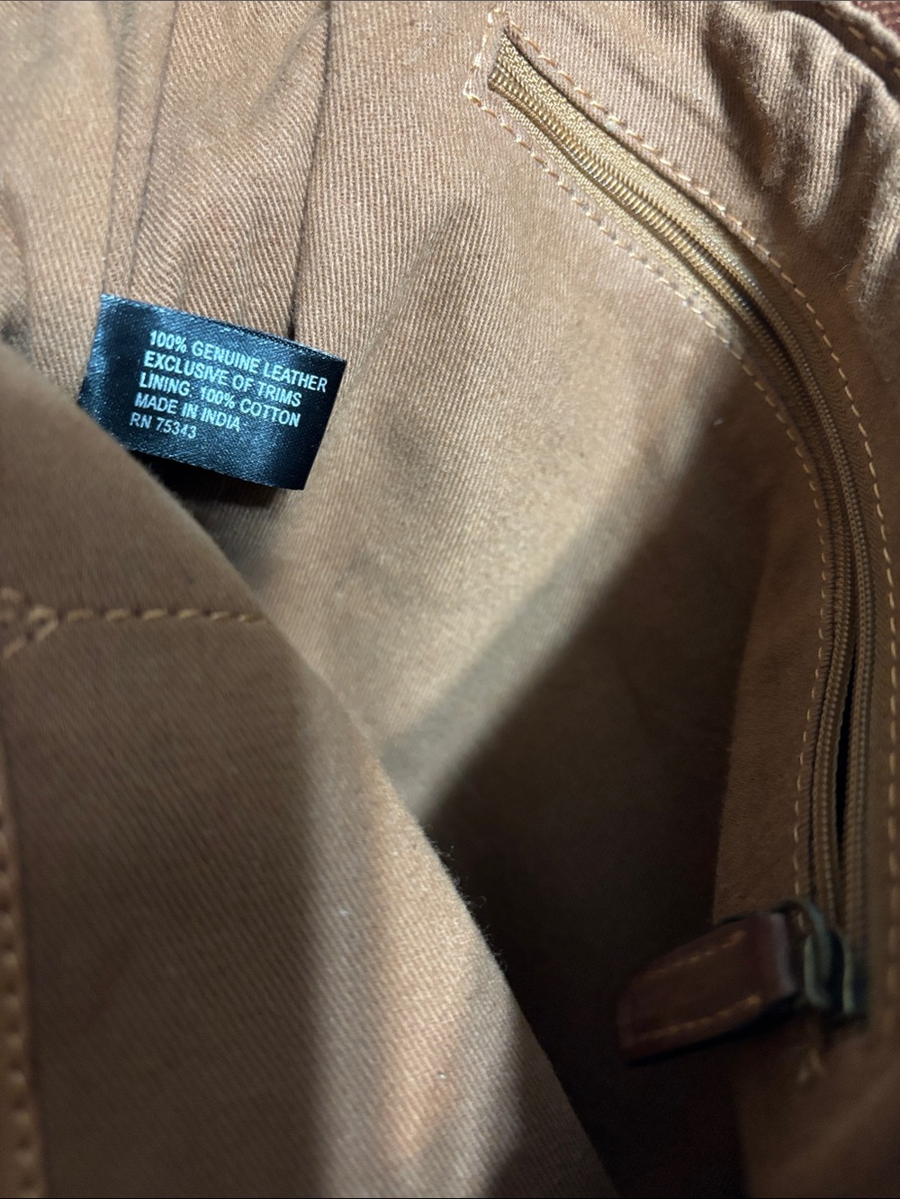 Leather Crossbody Bag - Brown - Picture 2 of 11